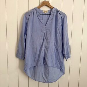 Anthropologie Cloth & Stone Blue Long Sleeve Top